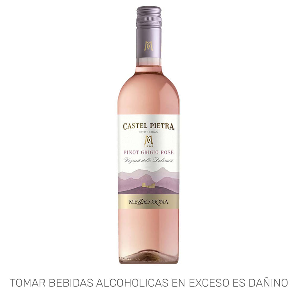 Vino Rosé CASTEL PIETRA Pinot Grigio Botella 750ml Vino Rosé CASTEL PIETRA Pinot Grigio Botella 750ml