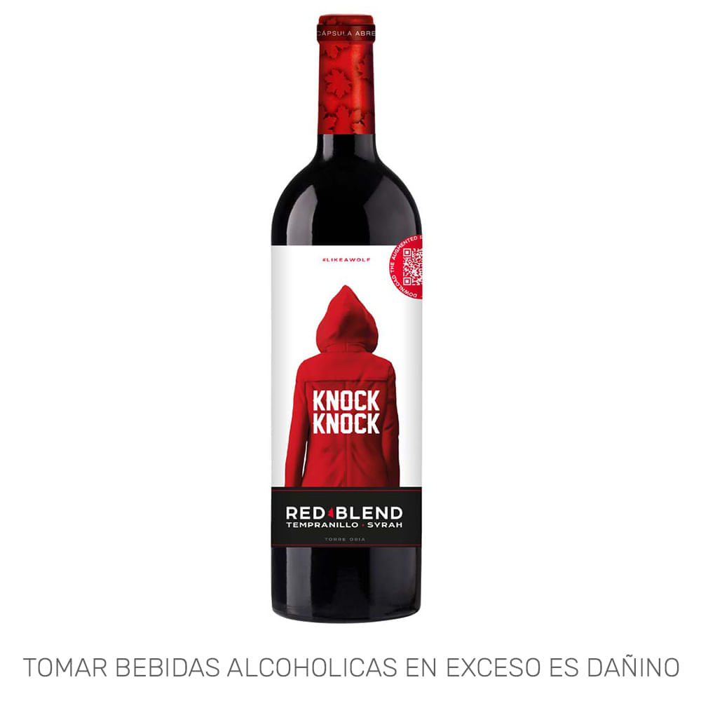 Vino Tinto KNOCK KNOCK Red Blend Botella 750ml