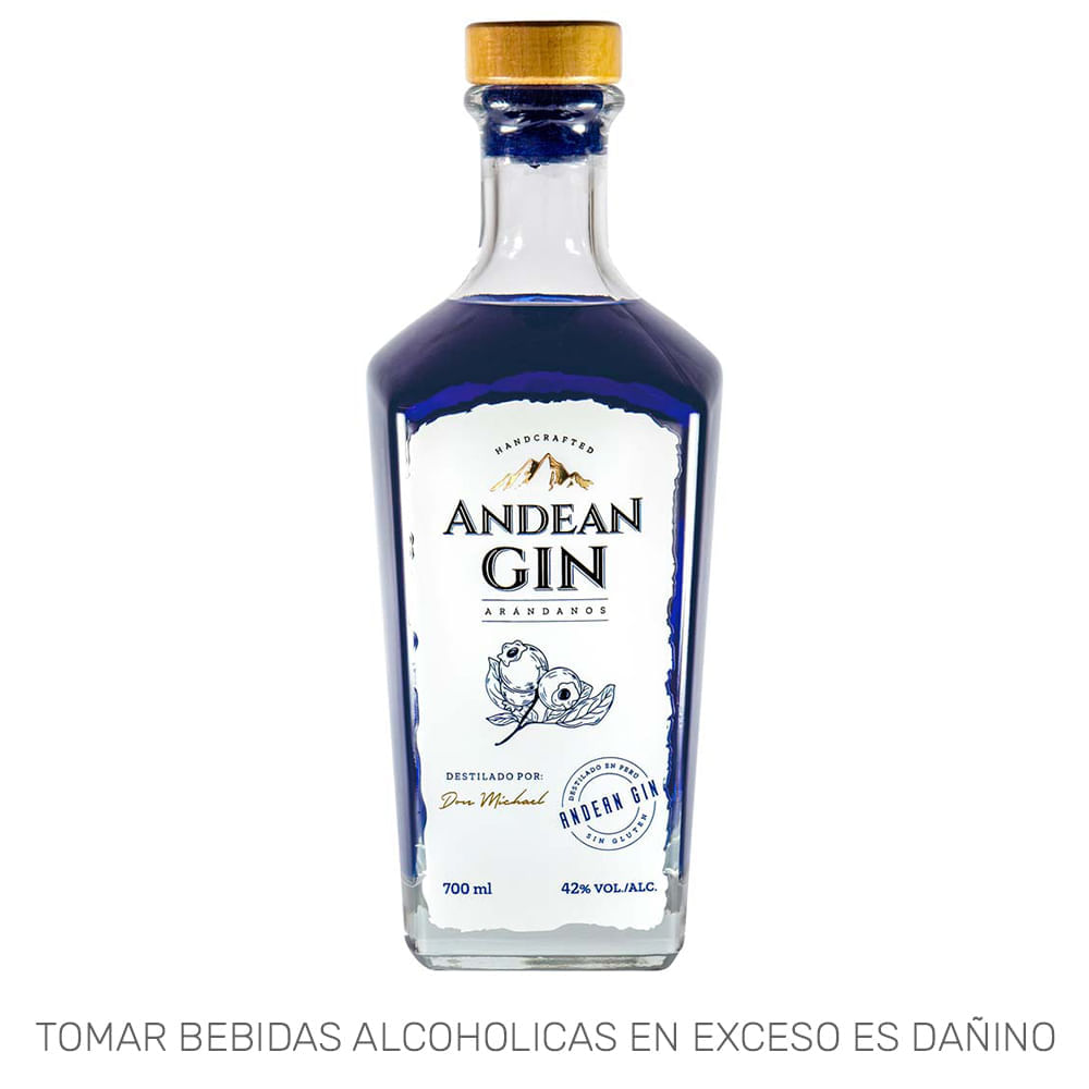 Gin ANDEAN Arándanos Botella 700ml Gin ANDEAN Arándanos Botella 700ml
