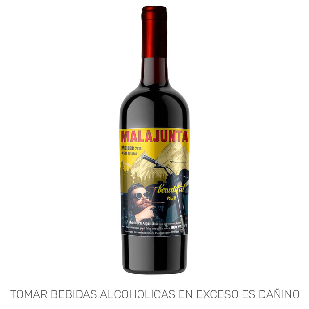Vino Tinto MALAJUNTA Clásico Malbec Botella 750ml