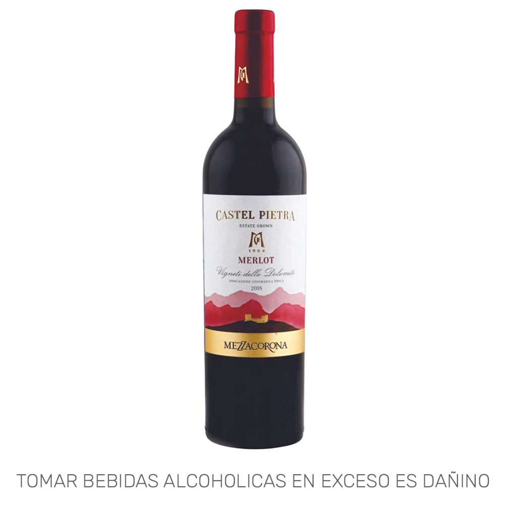 Vino Tinto CASTEL PIETRA Merlot Botella 750ml