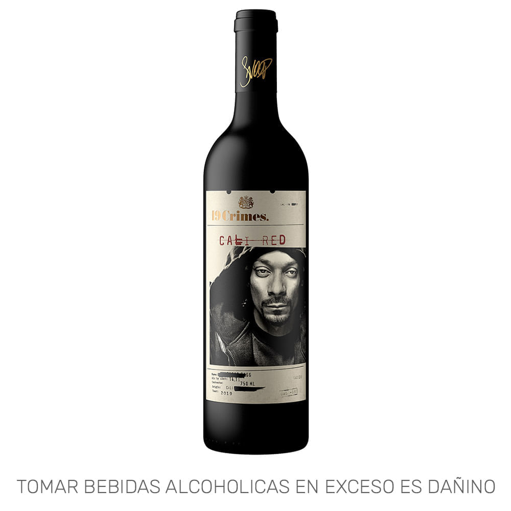 Vino Tinto 19 CRIMES Red Botella 750ml