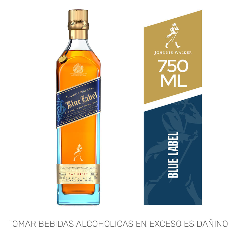 Whisky JOHNNIE WALKER Blue Label Botella 750ml Whisky JOHNNIE WALKER Blue Label Botella 750ml