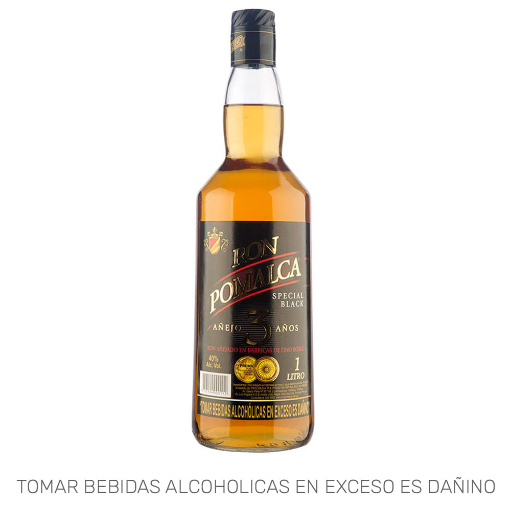 Ron POMALCA Añejo 3 Años Botella 1L Ron POMALCA Añejo 3 Años Botella 1L