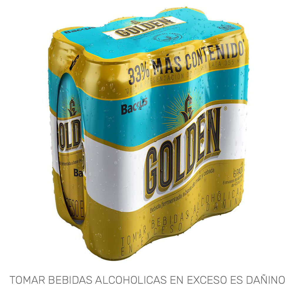 Bebida GOLDEN Lata 473ml Paquete 6un