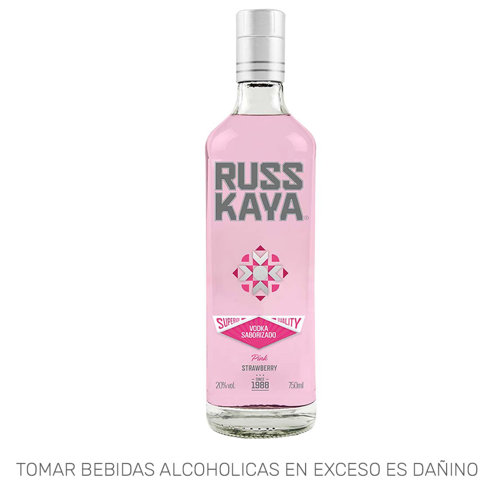 Vodka RUSSKAYA Pink Botella 750ml