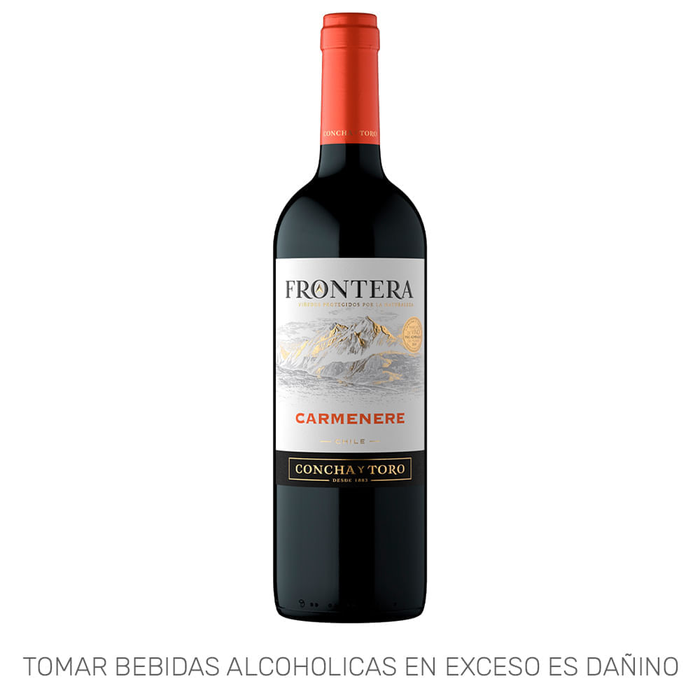 Vino Tinto FRONTERA Carmenere Botella 750ml Vino Tinto FRONTERA Carmenere Botella 750ml
