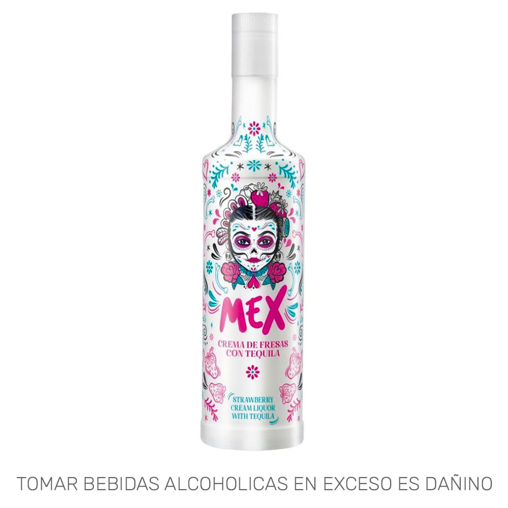Licor de Fresa MEX CREAM Botella 700ml
