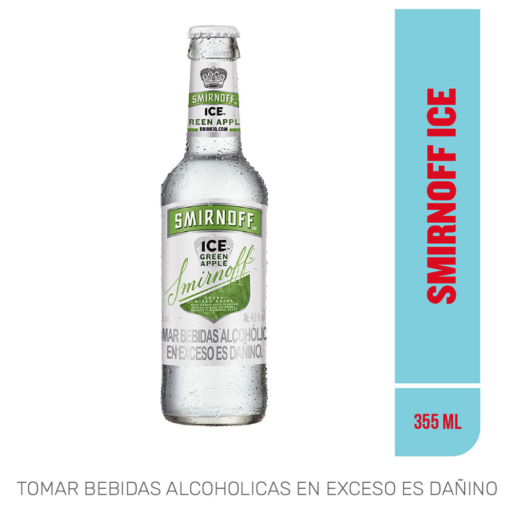 Ready To Drink (RTD) SMIRNOFF ICE Green Apple Botella 350ml