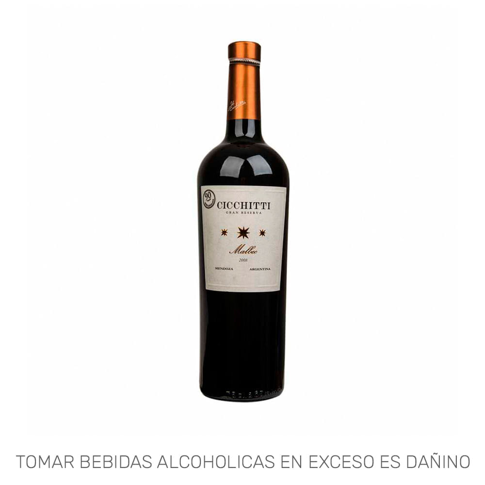 Vino Tinto CICCHITTI Gran reserva Malbec Botella 750ml