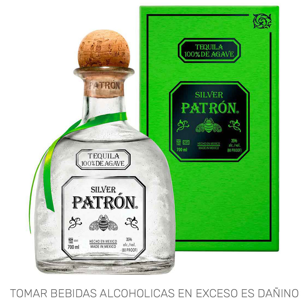 Tequila PATRON Silver Botella 700ml