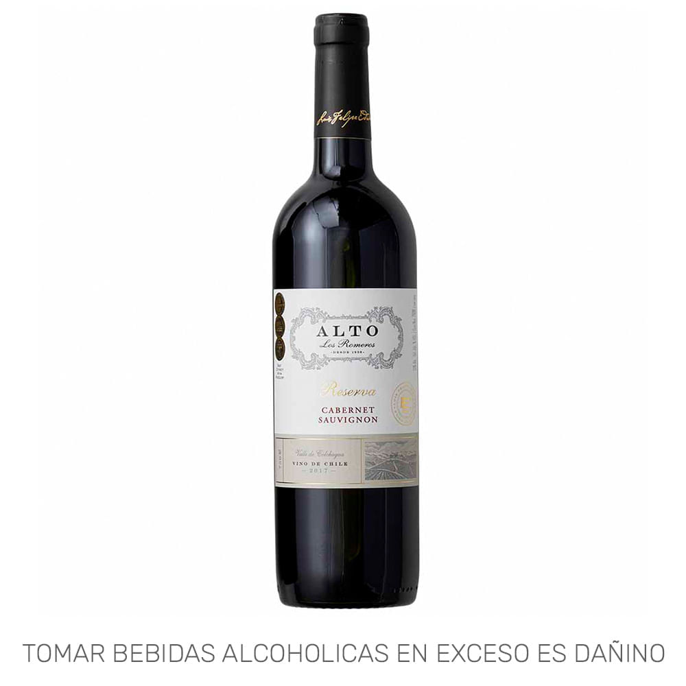 Vino Tinto ALTOS LOS ROMEROS Reserva Cabernet Sauvignon Botella 750ml
