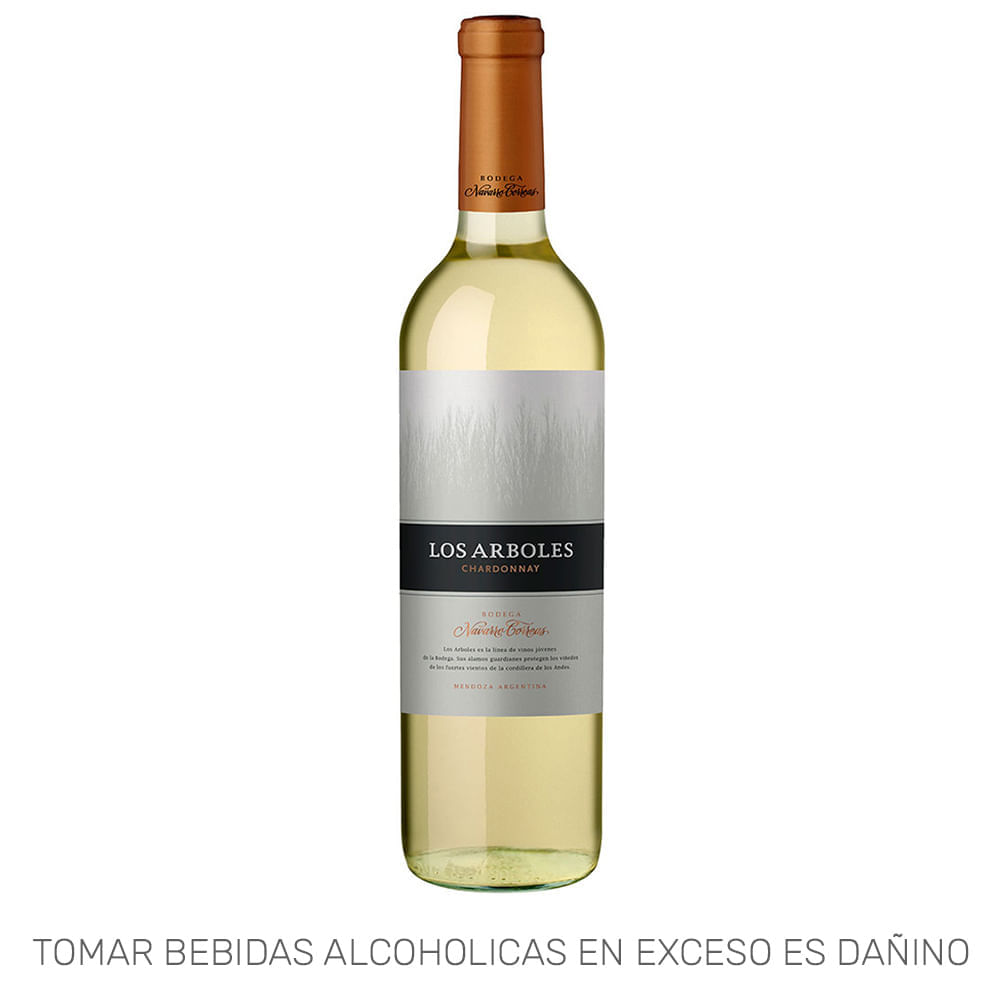 Vino Blanco NAVARRO CORREAS Los Árboles Chardonnay Botella 750ml Vino Blanco NAVARRO CORREAS Los Árboles Chardonnay Botella 750ml