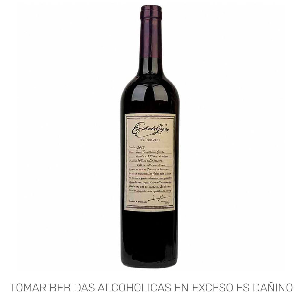 Vino Tinto ESCORIHUELA GASCÓN Sangiovese Botella 750ml