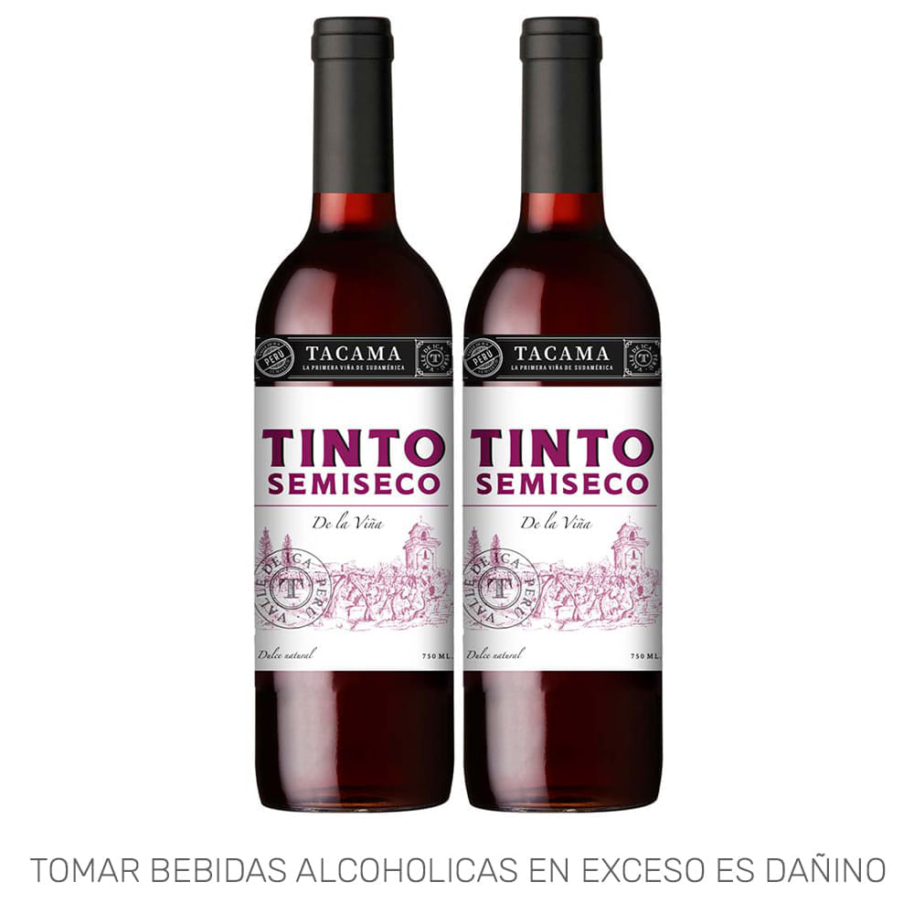 Vino Tinto TACAMA Blend Paquete 2un Botella 750ml