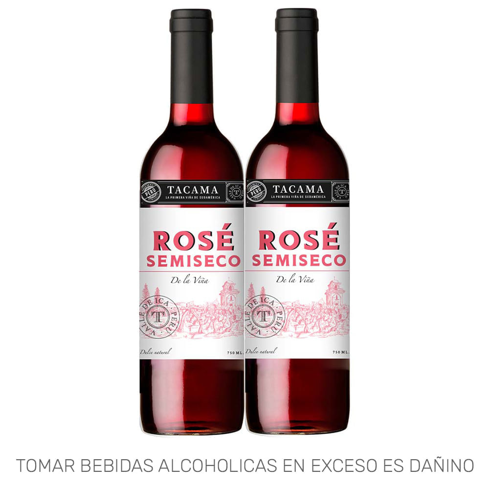 Vino Rose TACAMA Blend Paquete 2un Botella 750ml