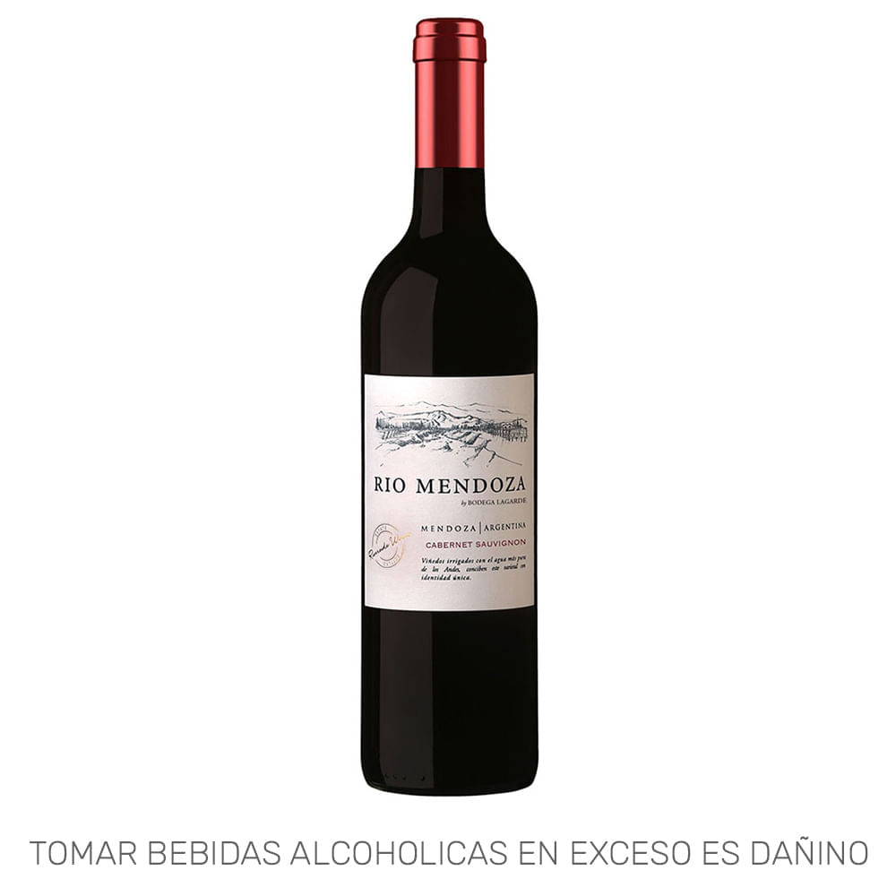Vino Tinto RÍO MENDOZA Cabernet Sauvignon Botella 750ml