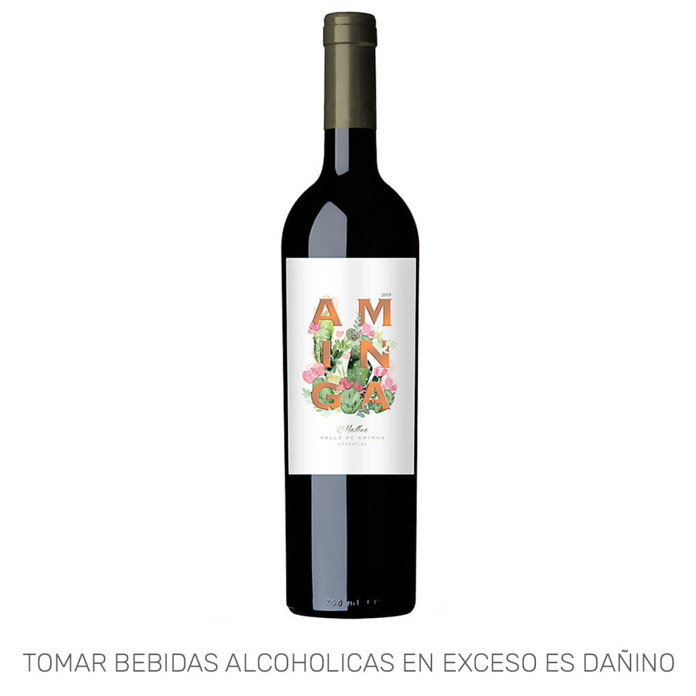 Vino Tinto AMINGA Malbec Botella 750ml