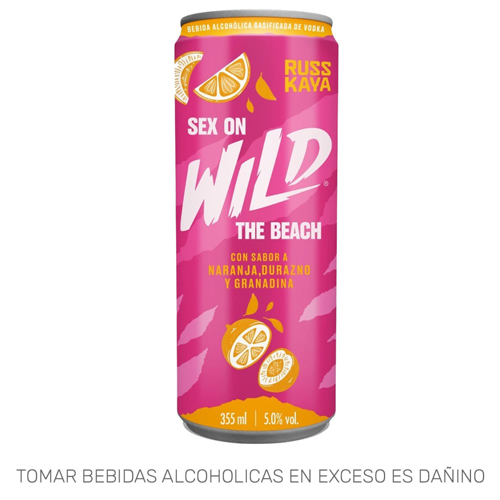 Ready To Drink (RTD) RUSSKAYA WILD Sex on the Beach Lata 355ml Ready To Drink (RTD) RUSSKAYA WILD Sex on the Beach Lata 355ml
