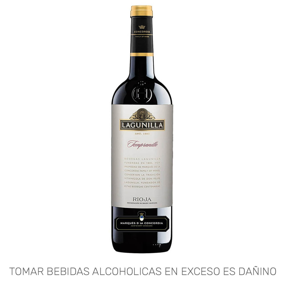 Vino Tinto Joven LAGUNILLA Tempranillo Botella 750ml Vino Tinto Joven LAGUNILLA Tempranillo Botella 750ml