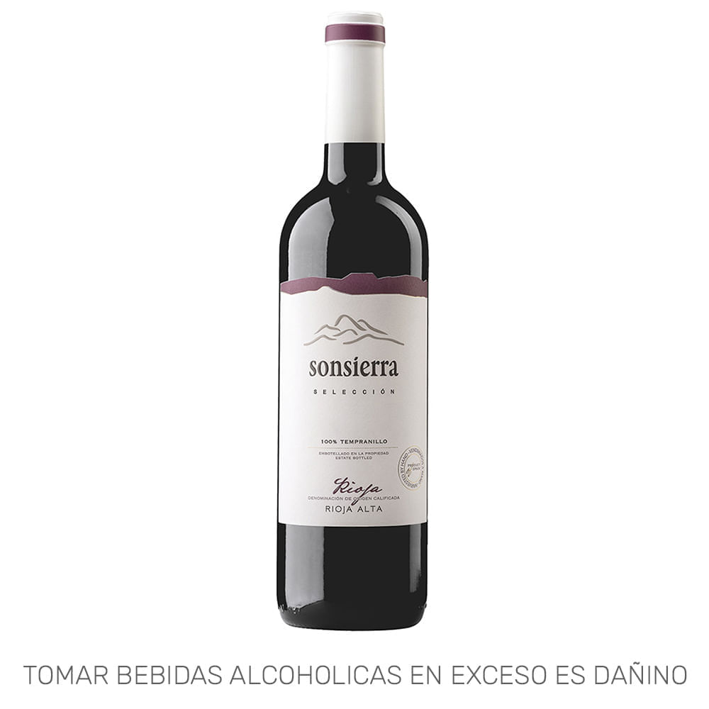 Vino Tinto SONSIERRA Selección Tinto Botella 750ml Vino Tinto SONSIERRA Selección Tinto Botella 750ml