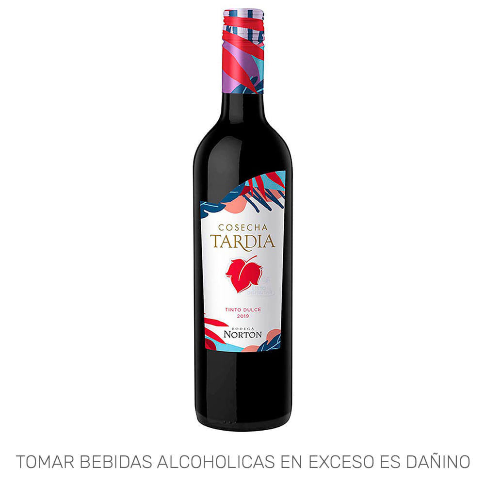 Vino Tinto NORTON Cosecha Tardía Tinto Botella 750ml Vino Tinto NORTON Cosecha Tardía Tinto Botella 750ml