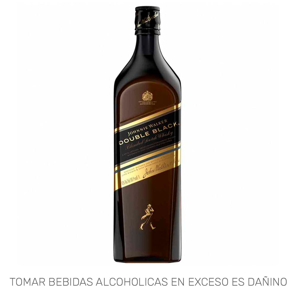 Whisky JOHNNIE WALKER Double Black Botella 1L