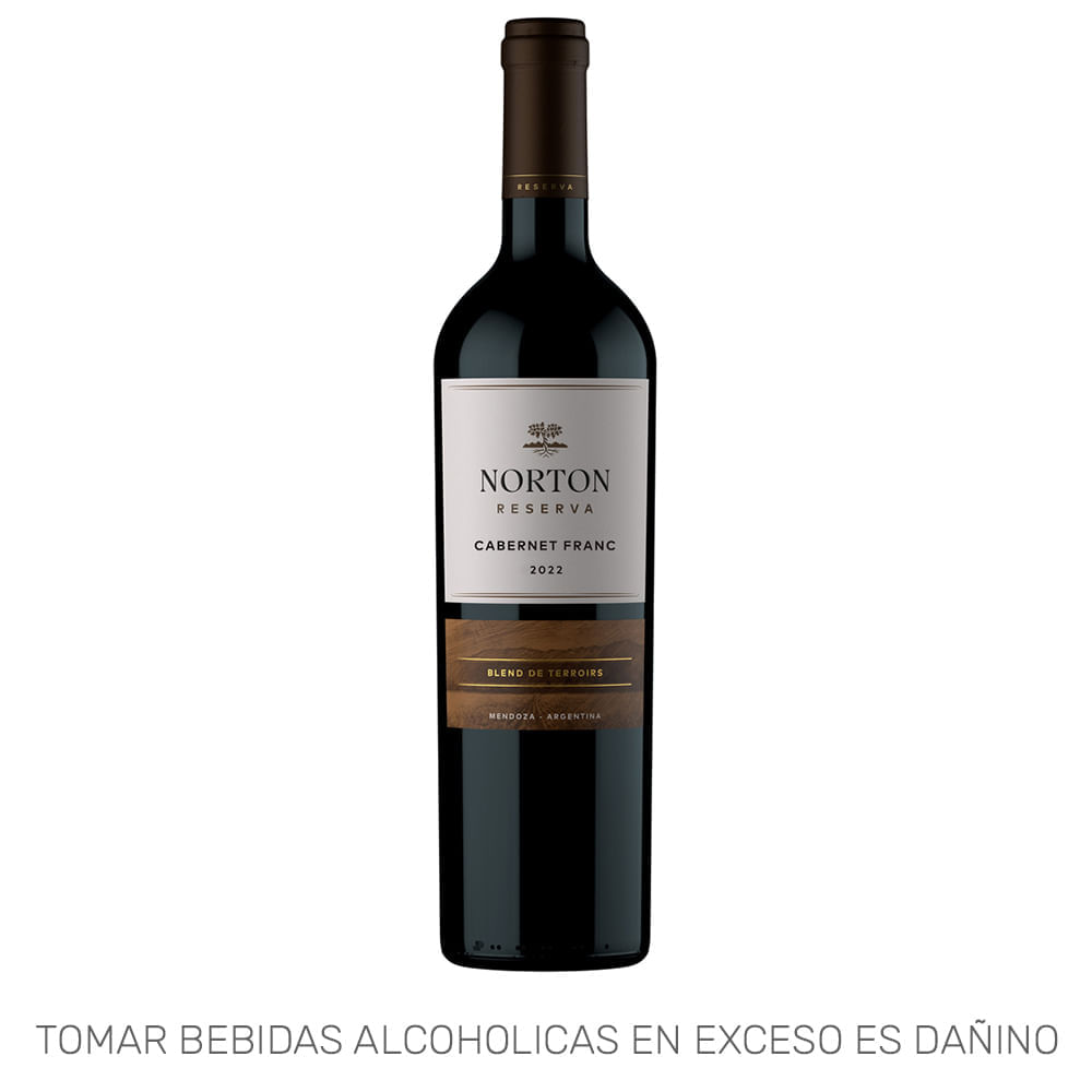 Vino Tinto NORTON Reserva Cabernet Franc Botella 750ml Vino Tinto NORTON Reserva Cabernet Franc Botella 750ml