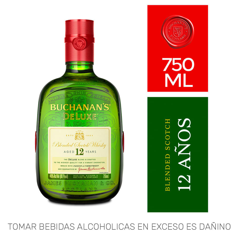 Whisky BUCHANAN'S Deluxe 12 Años Botella 750ml