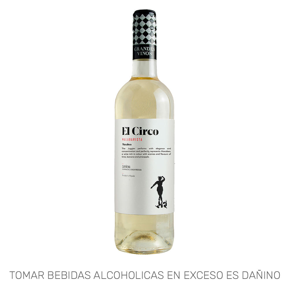 Vino Blanco EL CIRCO Macabeo Botella 750ml