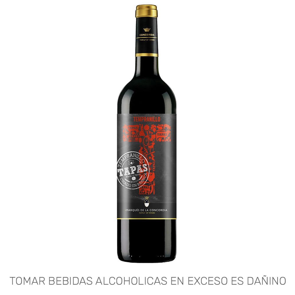 Vino Tinto TAPAS Botella 750ml