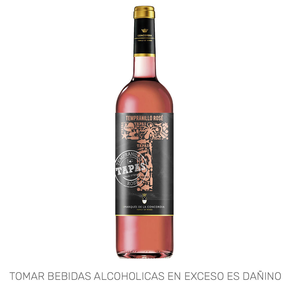 Vino Rosé TAPAS Botella 750ml