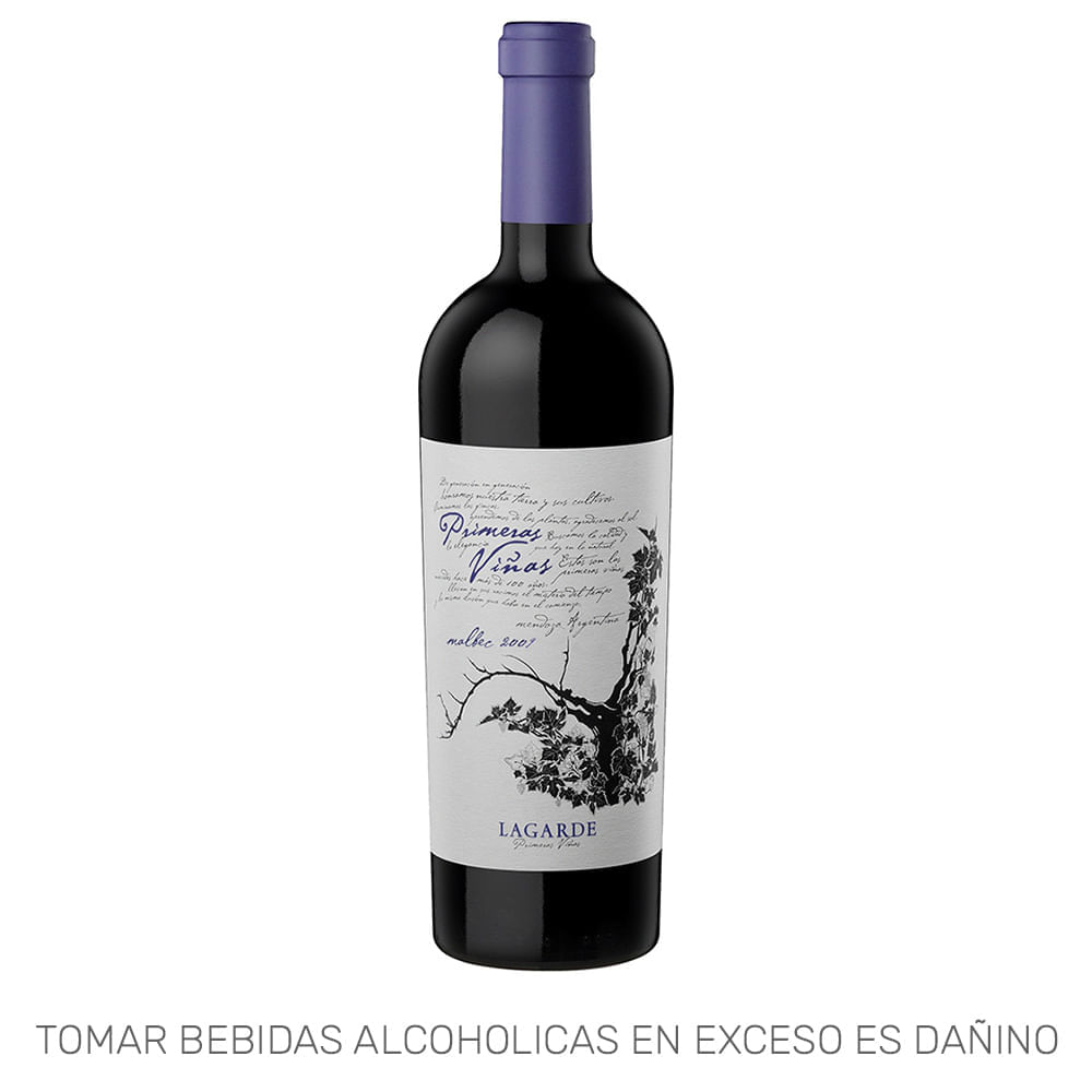 Vino Tinto LAGARDE Primeras Viñas Malbec Botella 750ml
