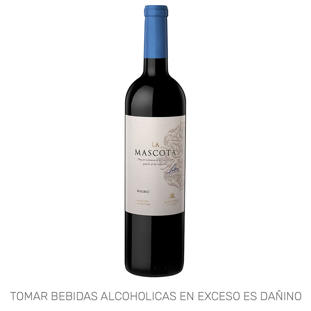 Vino Tinto LA MASCOTA Malbec Botella 750ml