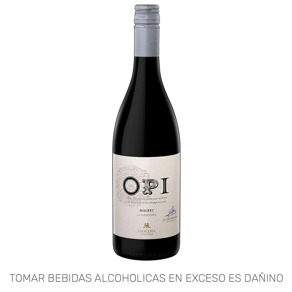 Vino Tinto MASCOTA Malbec Botella 750ml