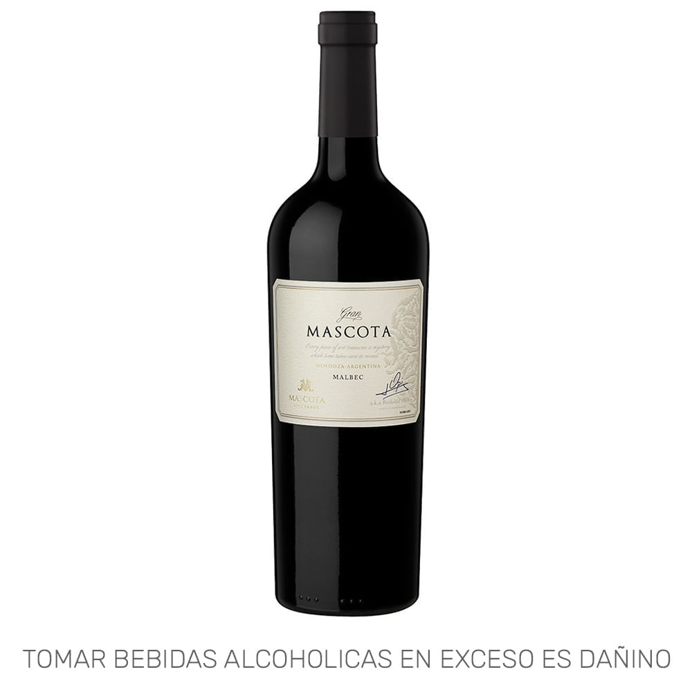 Vino Tinto GRAN MASCOTA Malbec Botella 750ml