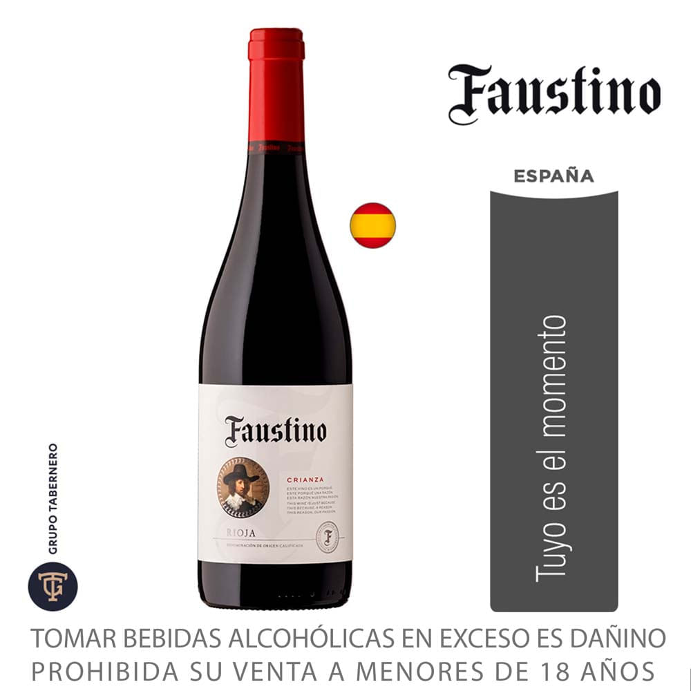 Vino Tinto FAUSTINO Crianza Botella 750ml