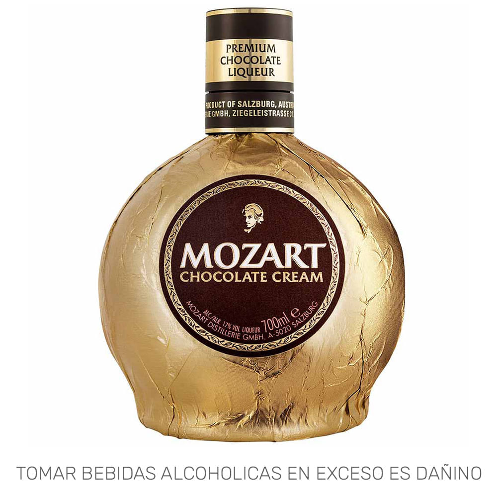 Licor Crema de Chocolate MOZART Botella 700ml