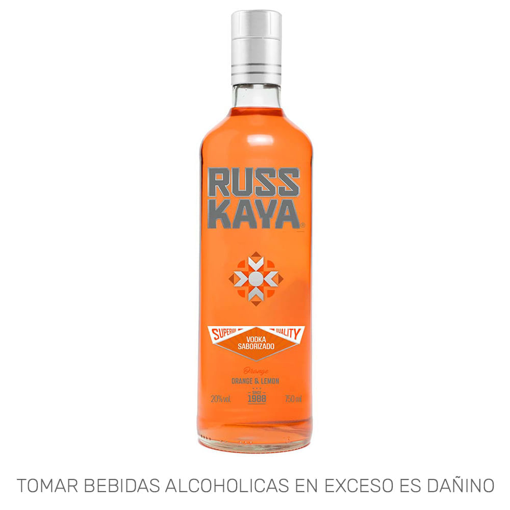 Vodka RUSSKAYA Citrus Botella 750ml