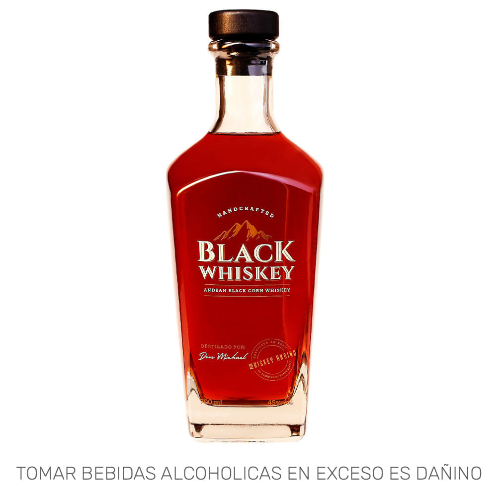 Whiskey BLACK WHISKEY Botella 700ml Whiskey BLACK WHISKEY Botella 700ml