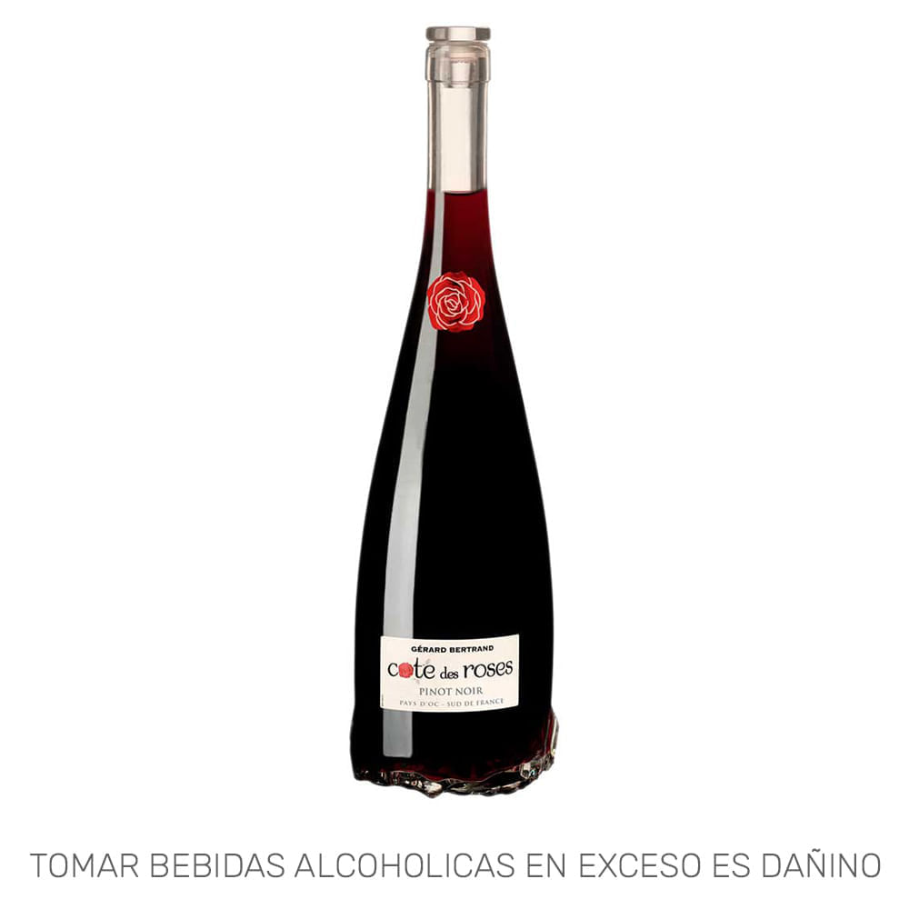 Vino Tinto COTE DES ROSES Pinot Noir Botella 750ml Vino Tinto COTE DES ROSES Pinot Noir Botella 750ml