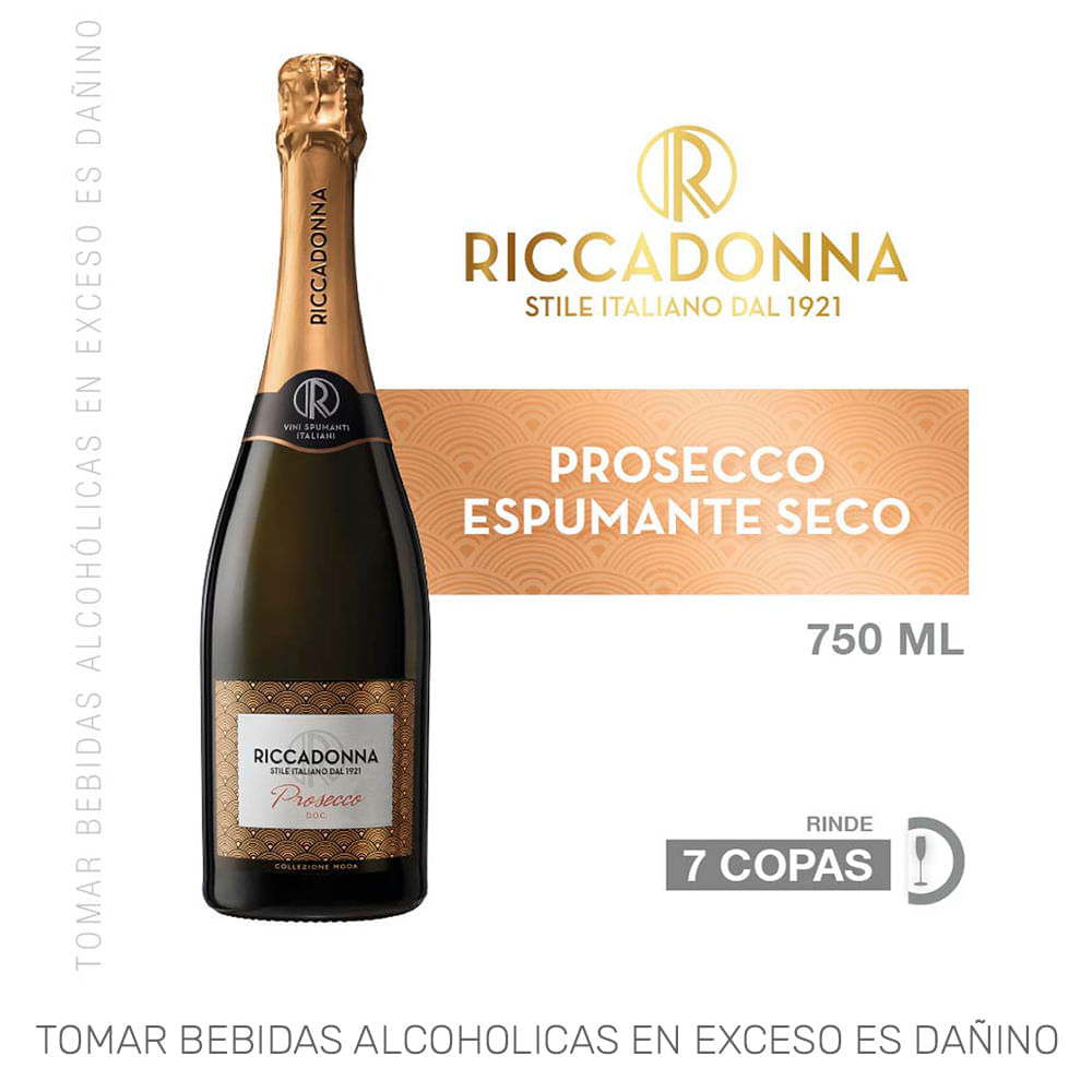 Espumante RICCADONNA Prosecco Botella 750ml