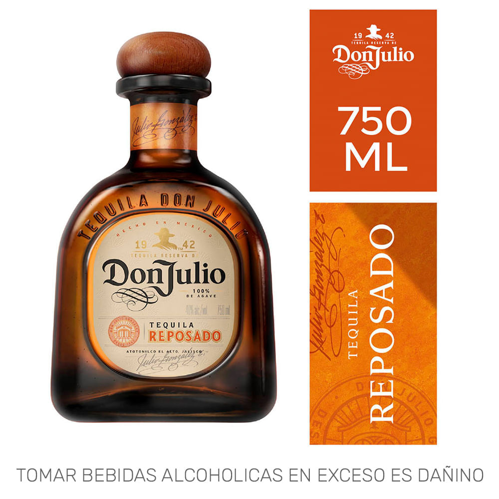 Tequila DON JULIO Reposado Botella 750ml Tequila DON JULIO Reposado Botella 750ml
