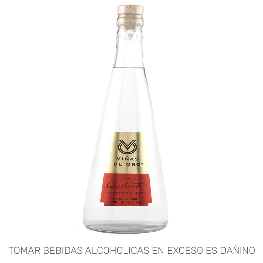 Pisco VIÑAS DE ORO Quebranta Botella 700ml