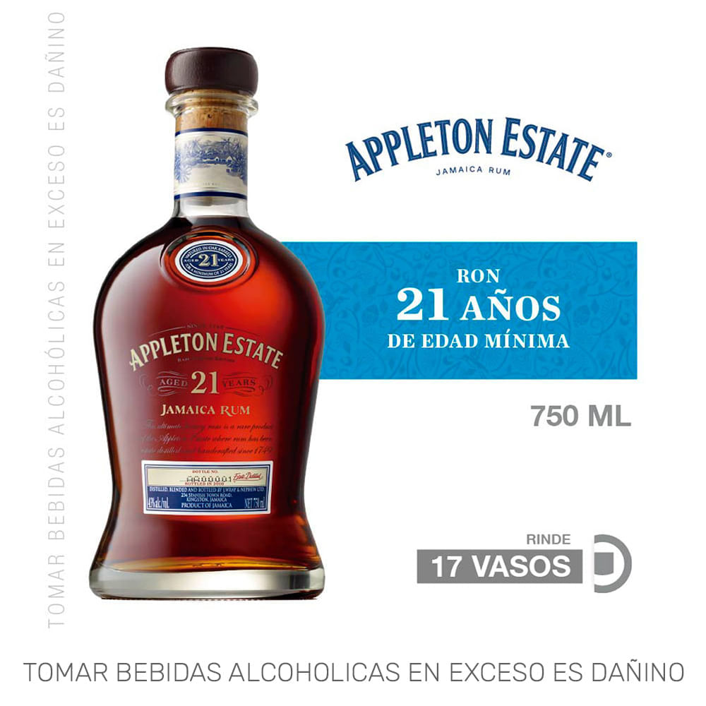 Ron APPLETON ESTATE 21 Años Botella 750ml