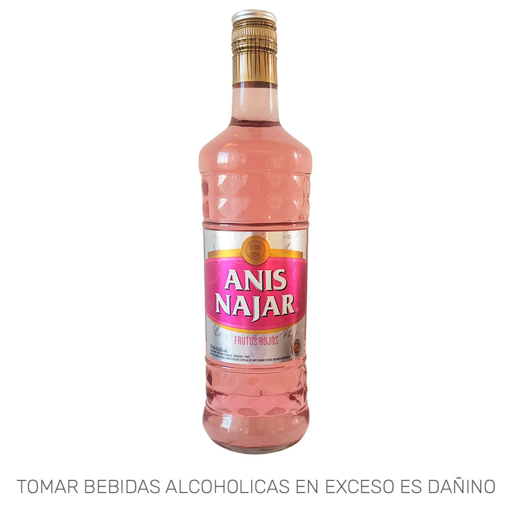 Anís NAJAR Frutos Rojos Botella 750ml