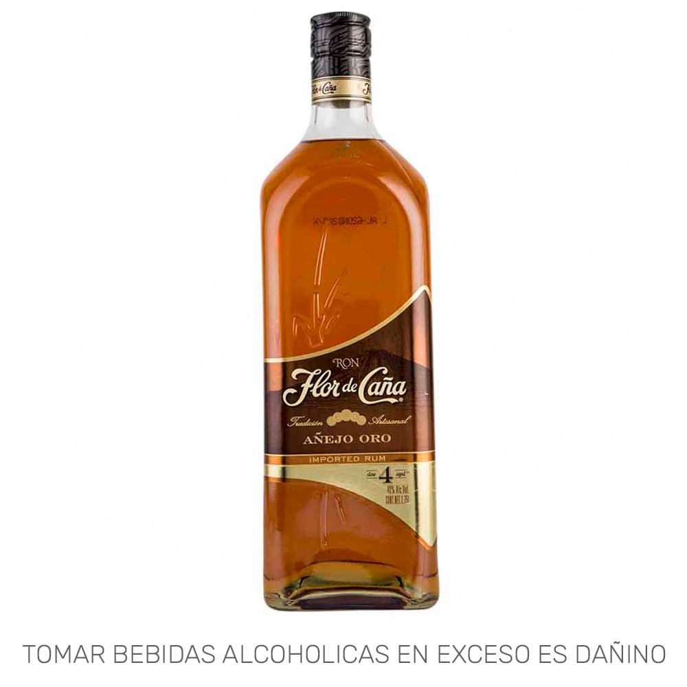 Ron FLOR DE CAÑA Añejo 4 Años Botella 1.75L