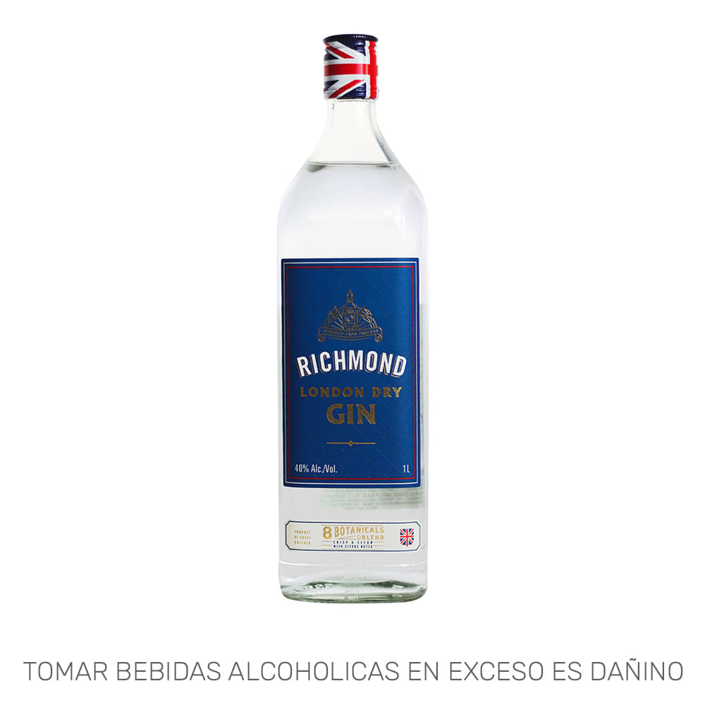 Gin RICHMOND London Dry Botella 750ml Gin RICHMOND London Dry Botella 750ml