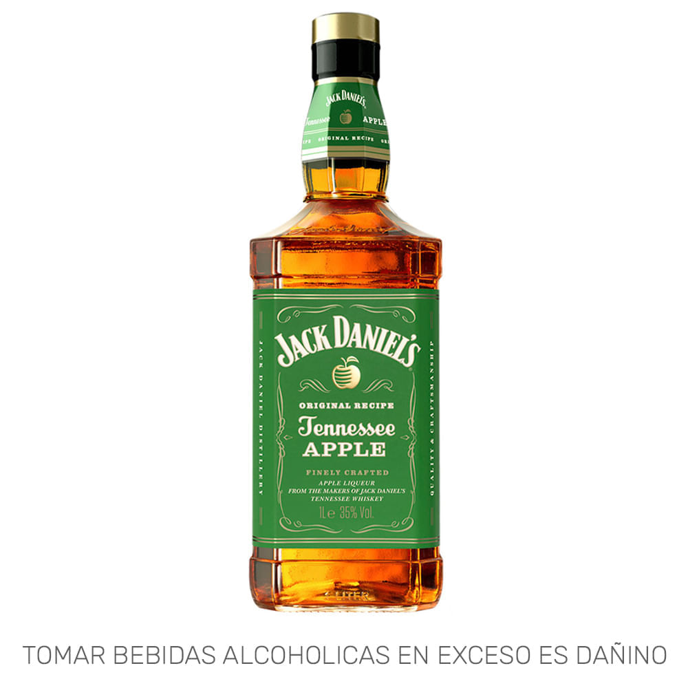 Whisky Apple JACK DANIELS Botella 1L Whisky Apple JACK DANIELS Botella 1L