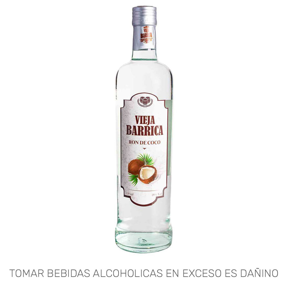 Ron VIEJA BARRICA Sabor a Coco Botella 750ml Ron VIEJA BARRICA Sabor a Coco Botella 750ml